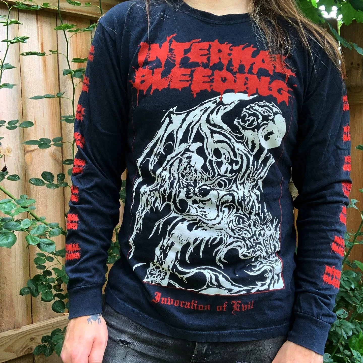 INTERNAL BLEEDING 'Invocation of Evil' LS — PYRE PRESS MERCH